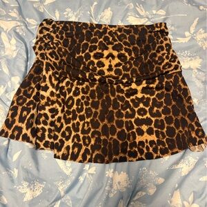 SHEIN Leopard Print Mini Skirt